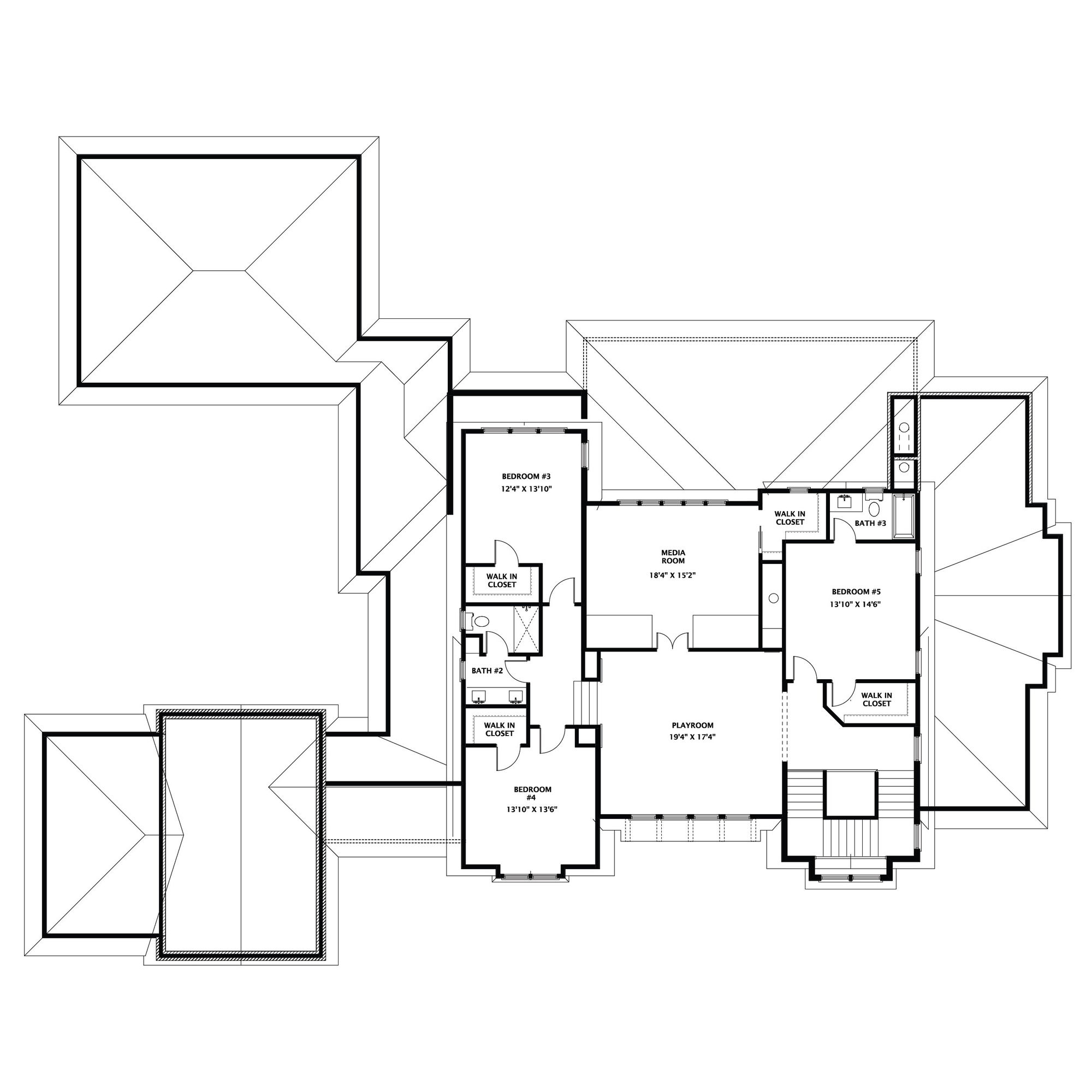 The Madeline upper level floor plan